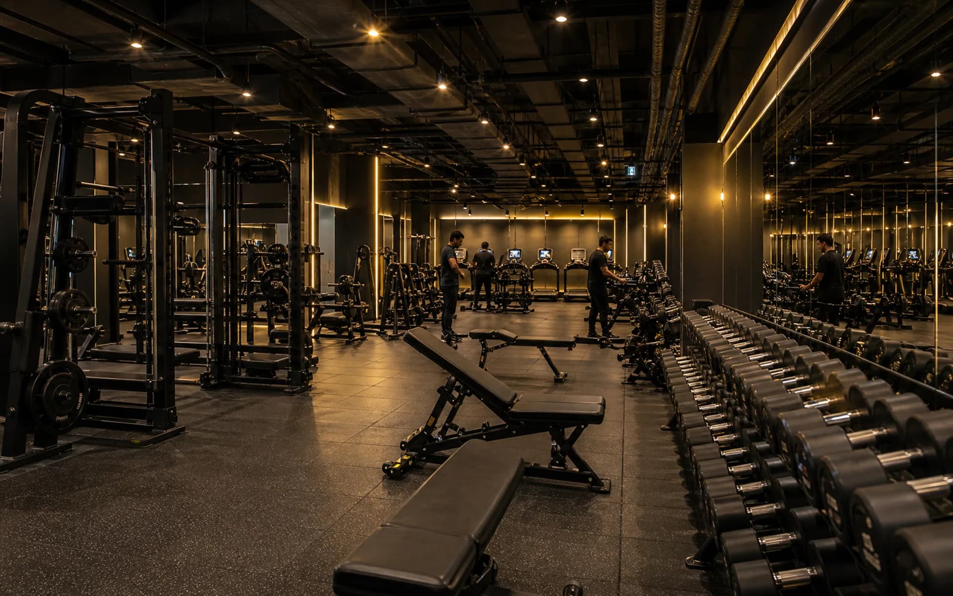 Life Fitness Center gym floor in Mandi Bahauddin